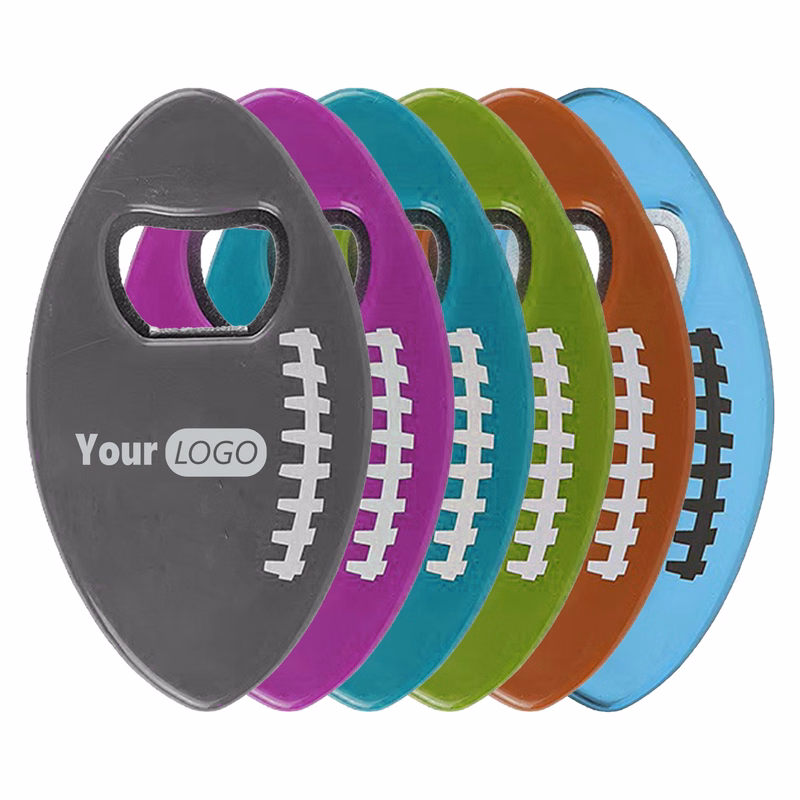 Other Plastic Custom Football Magnet Bottle Opener
