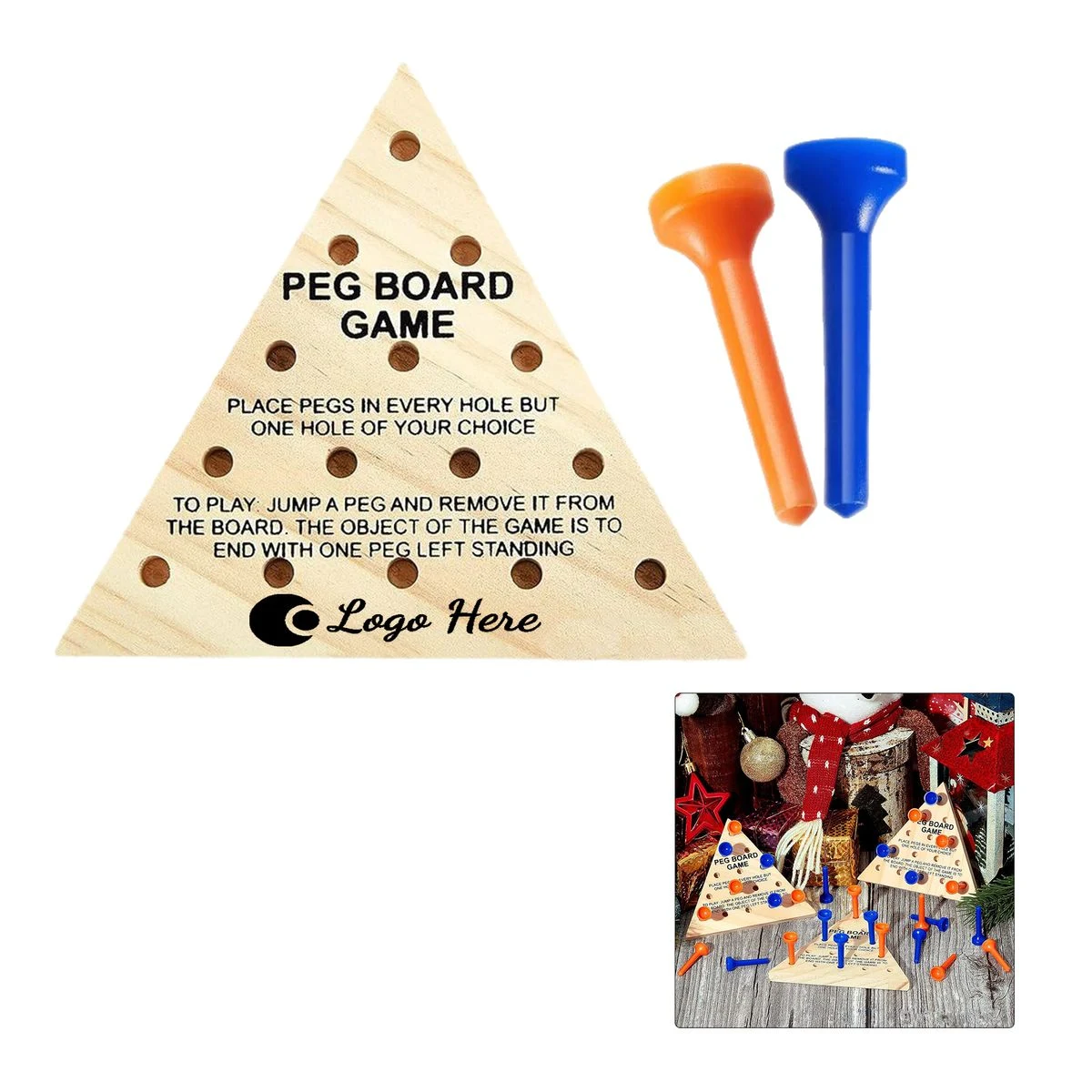 Wooden Triangle Brain Teaser 1