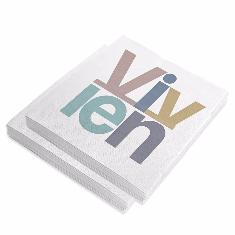 Custom Logo Square Napkins