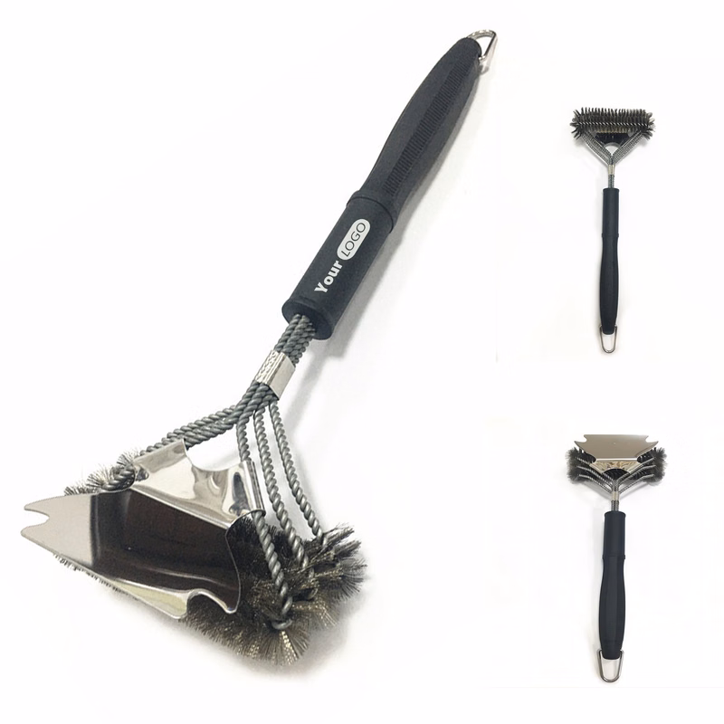 Stainless Steel Three Layer Steel Wire Baking Brush