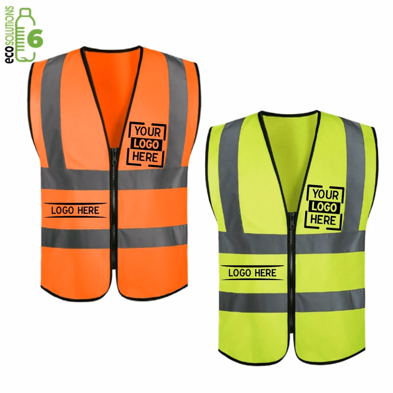 Class 2 rPET Reflective Knitted Safety Workwear Vest