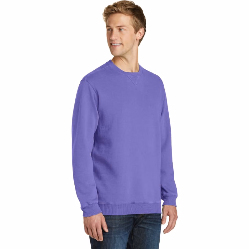 Port & Company Beach Wash Garment-Dyed Crewneck Sweatshirt