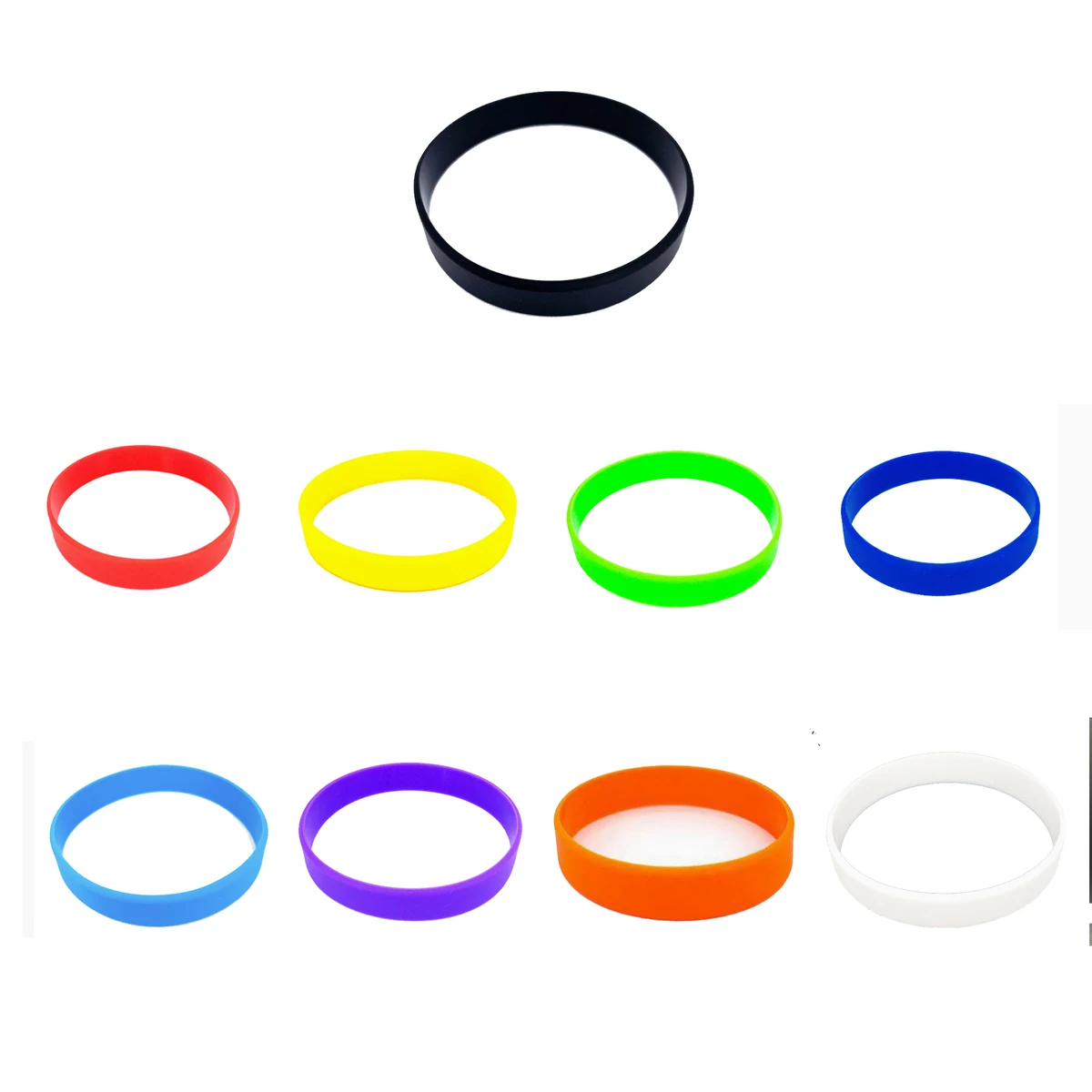 Solid Color Silicone Wristbands 1