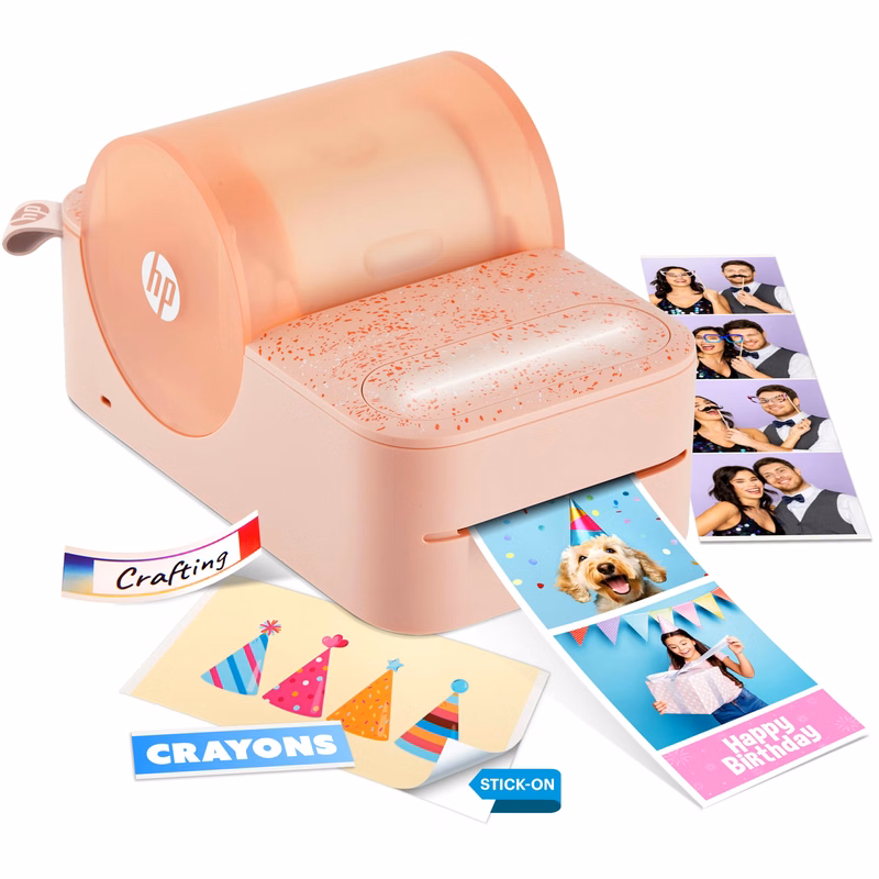 HP Sprocket Panorama Instant Color Label & Smartphone Photo Printer - Portable - Personalize Prin...