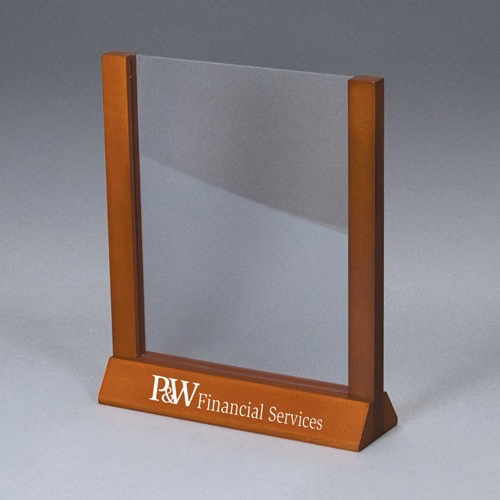 Wood Countertop Sign Holder - 8.5w x 11h