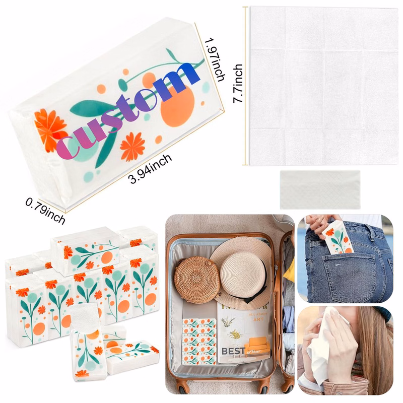 10 Piece Travel Mini Pocket Tissue Pack