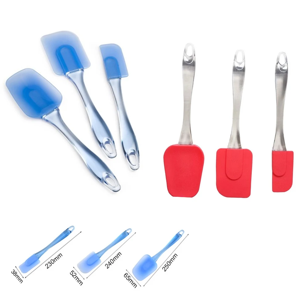 3 Pack Silicone Spatula Set 1