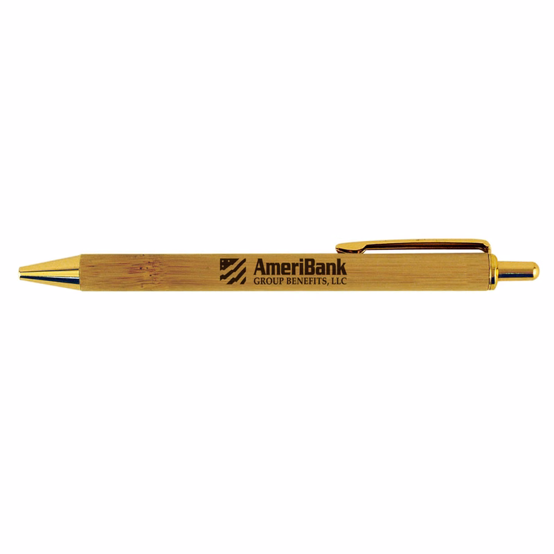 Bamboo Pen with Gold Accents