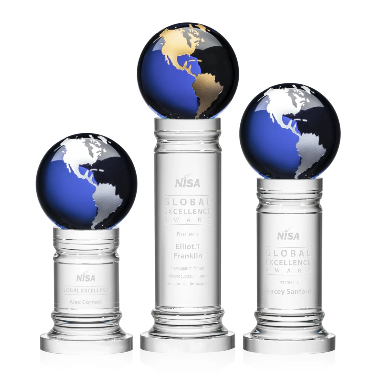 Colverstone Globe Award - Blue/Gold 1
