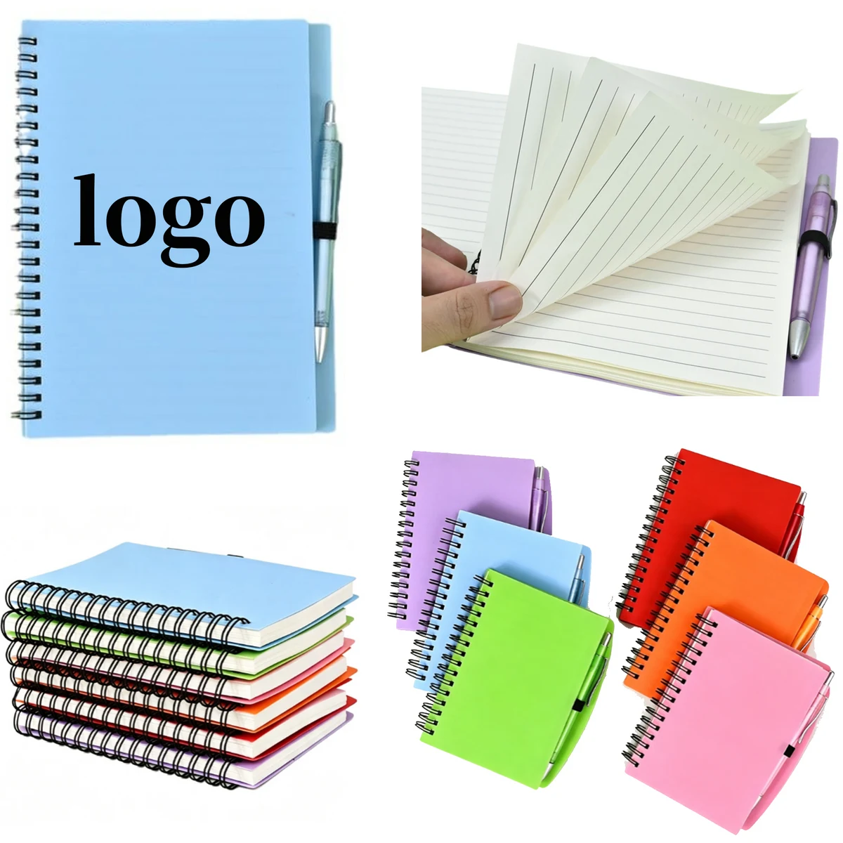 Custom Printed Spiral Notebook with Matching Pen 1