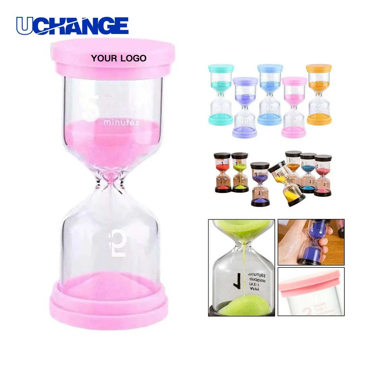 Glass and Plastic Hourglass Timer Tool for Daily Use 1