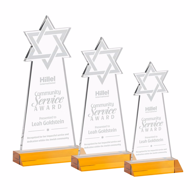 Star of David Award - Amber
