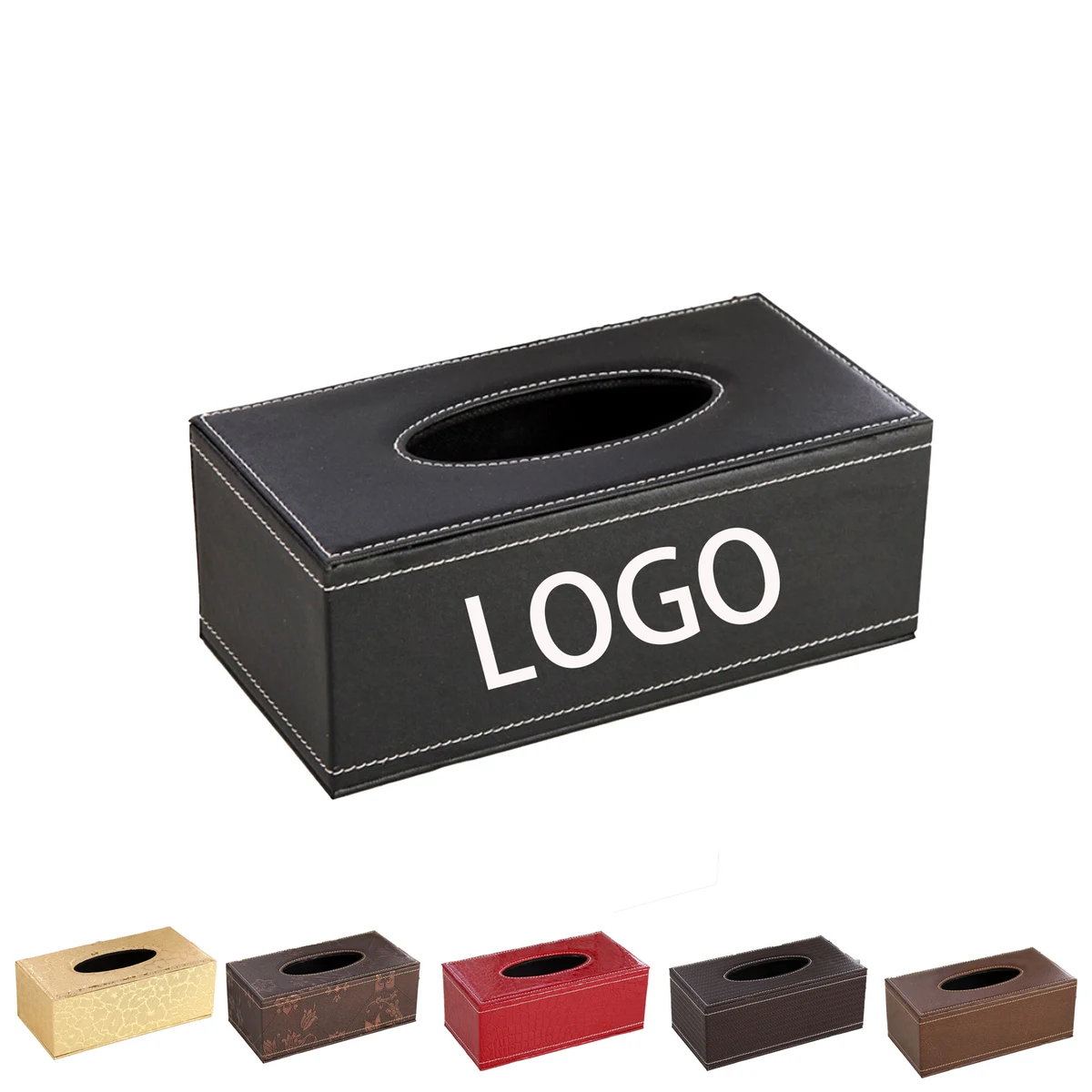 Dining Table Leather Tissue Box 1