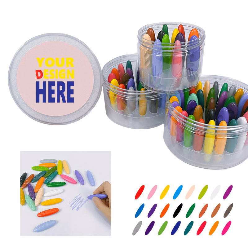 24 Color Washable Children's Crayon Set Not Dirty Hands