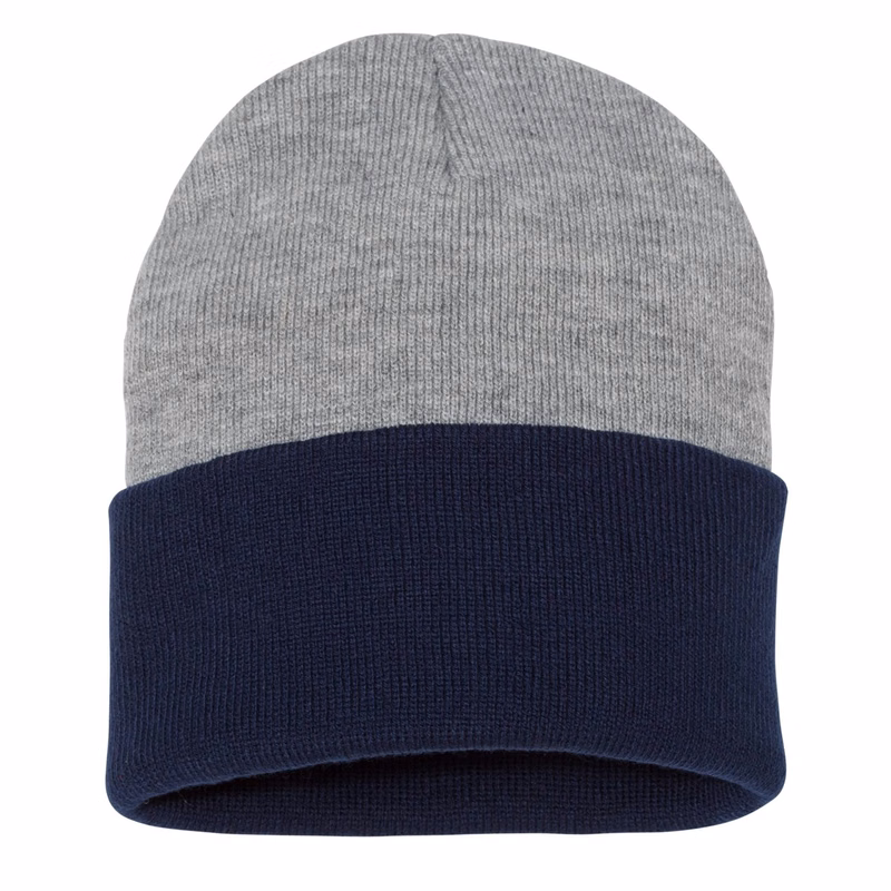 12" Color Blocked Cuffed Beanie - SP12T