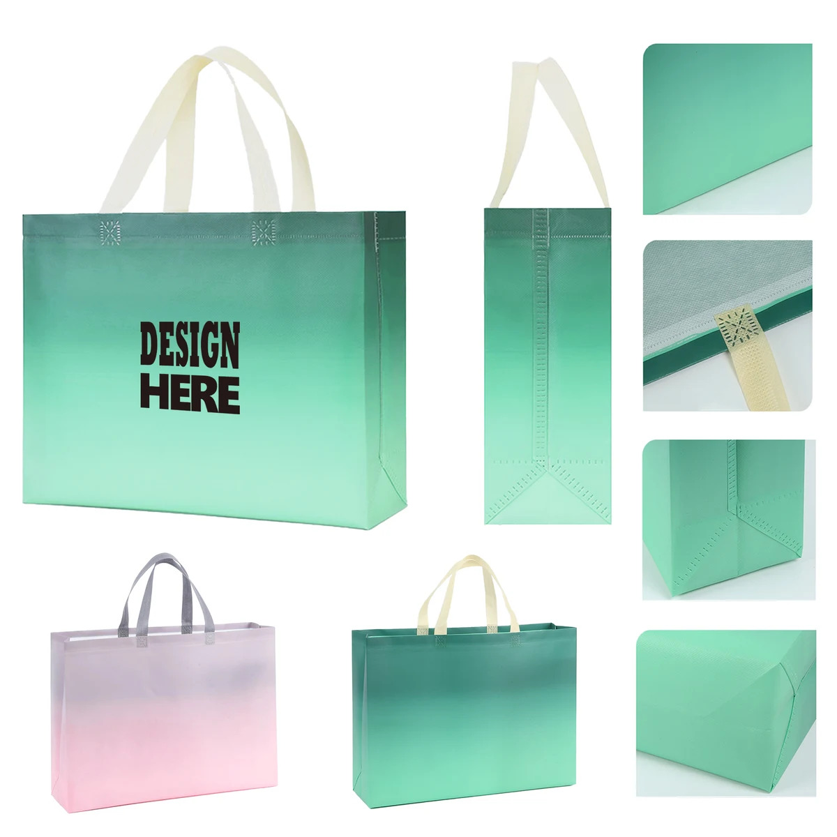 Gradient Color Gift Tote Bag 1