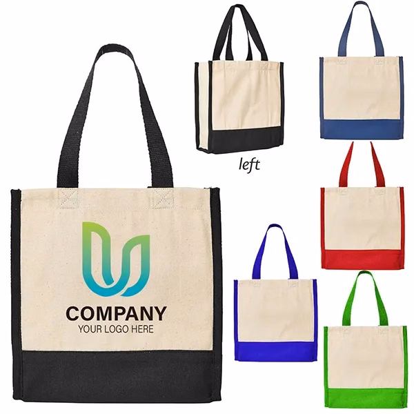 Mini Cotton Box Tote Bag -9.9x10x3.6