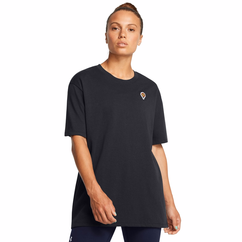 UA Heavyweight Flower Embroidered Women's Oversized Short Sleeve