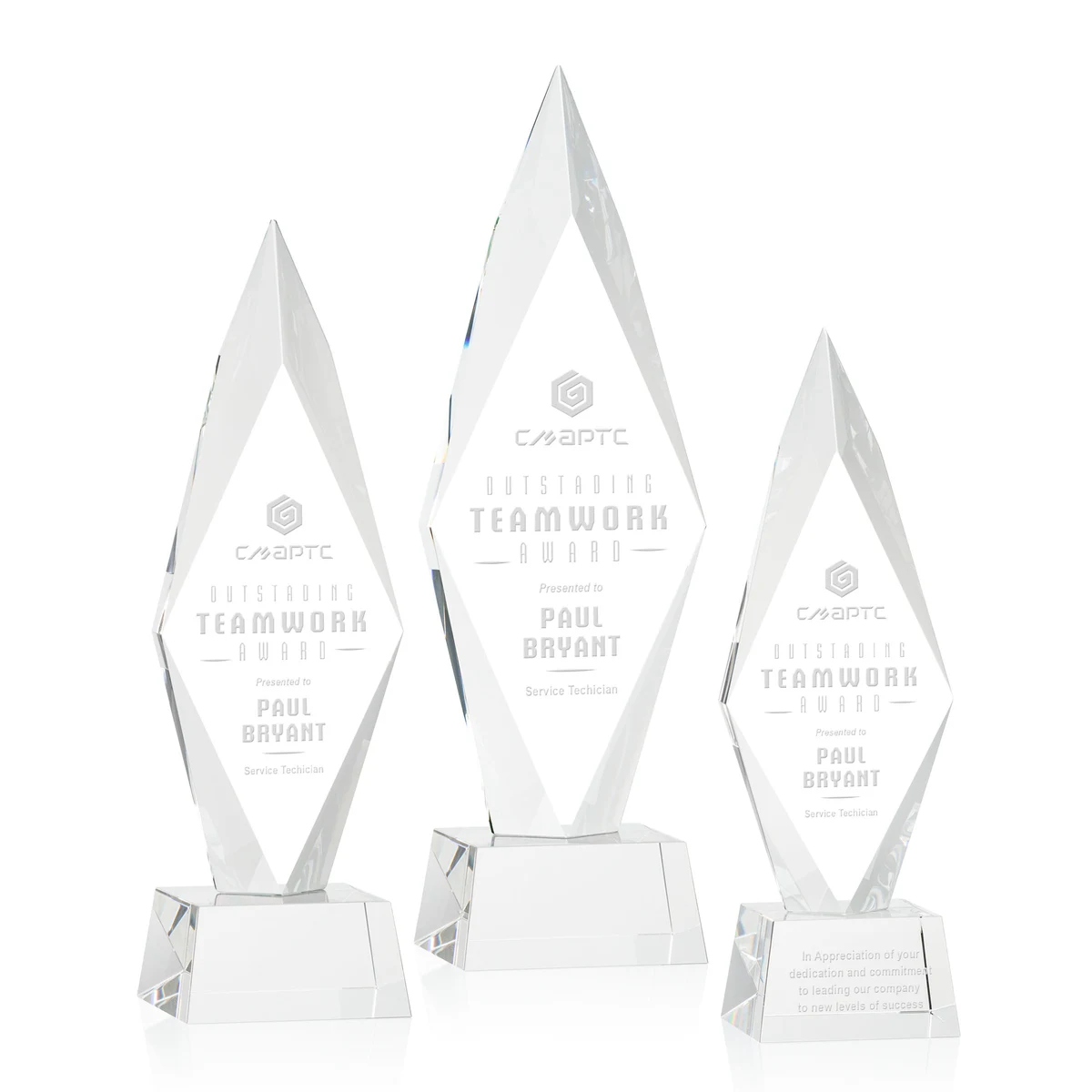 Manilow Award on Robson Base - Clear 1