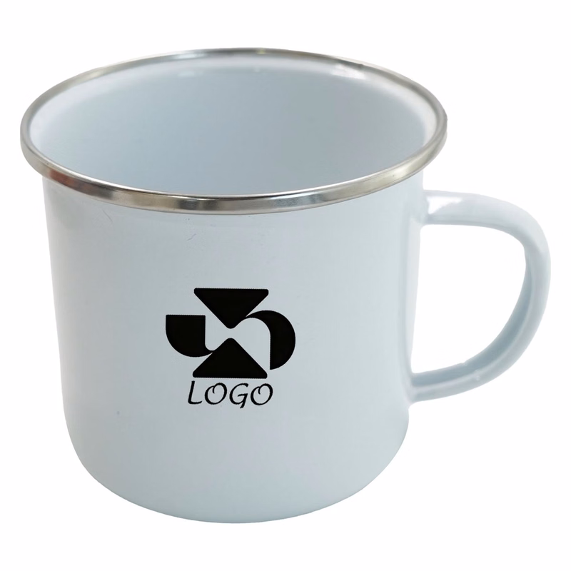 Portable 12 Ounce Enamel Mug For Camping And Travel