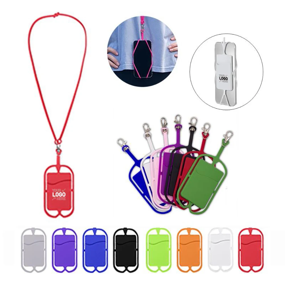 Silicone Phone Lanyard With Pocket 1