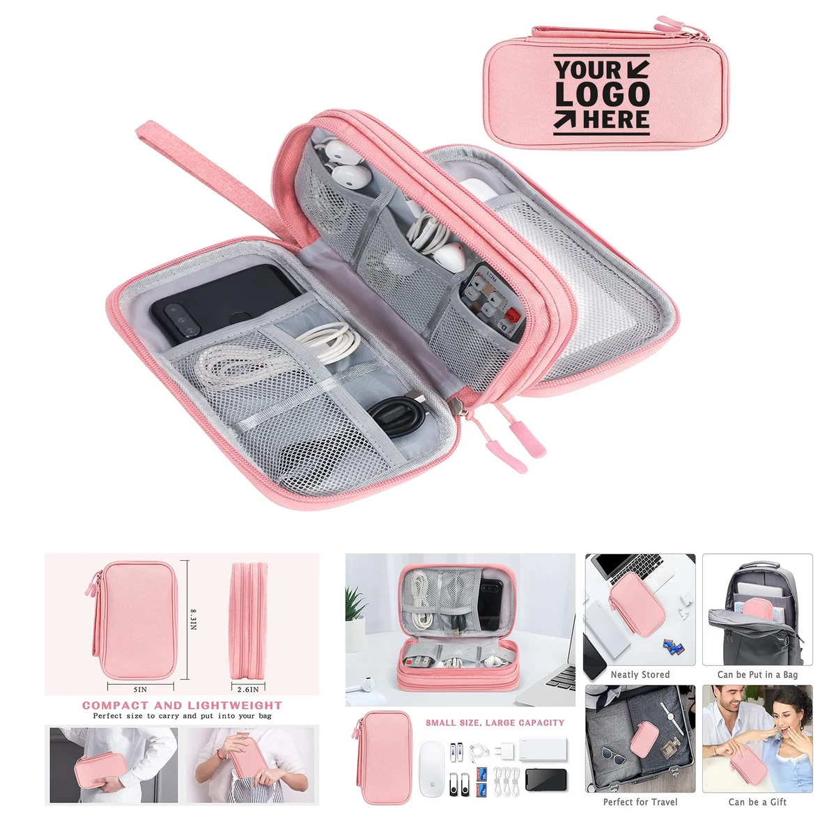 Travel Cable Organizer Bag Pouch 1