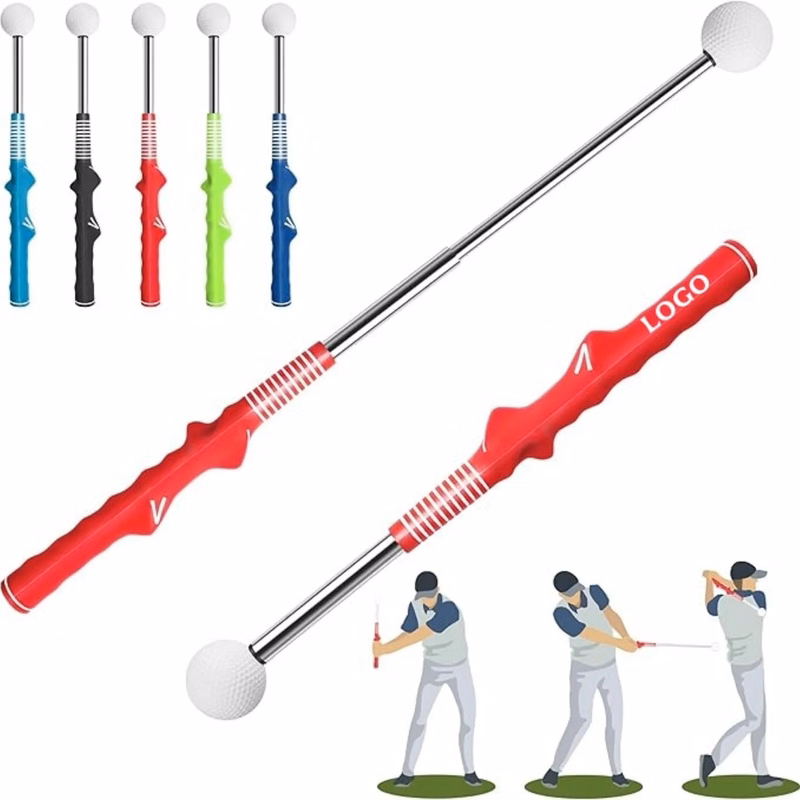 Retractable Golf Swing Trainer for Practice and Tempo