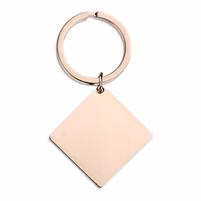 Square Pendant Keychain