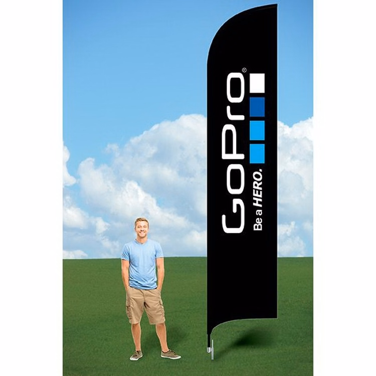 15ft Custom Flag with Ground Stake-single