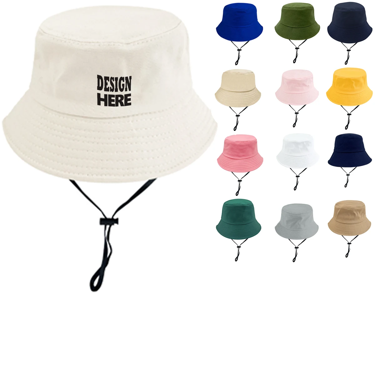 Breathable Cotton Bucket Hat 1