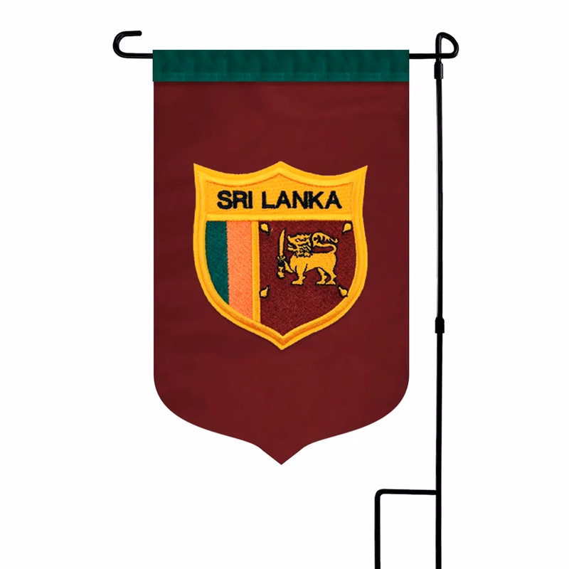 Custom Applique & Embroidered Garden Flag Canvas Poly