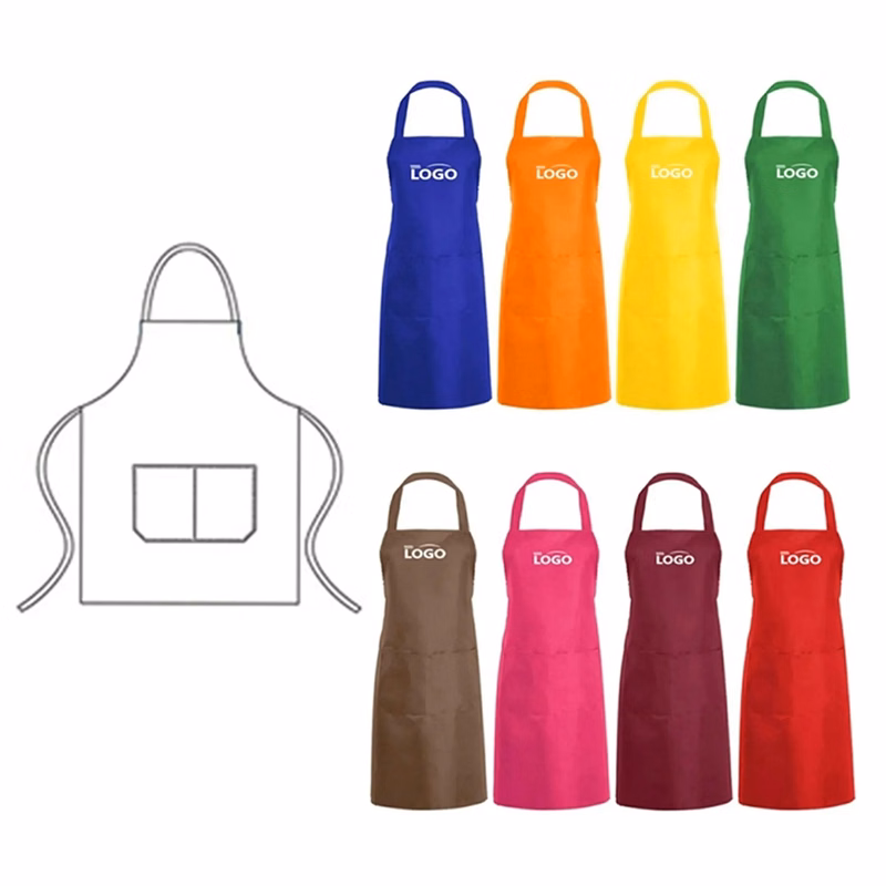 Plain Kitchen Cooking Bib Apron