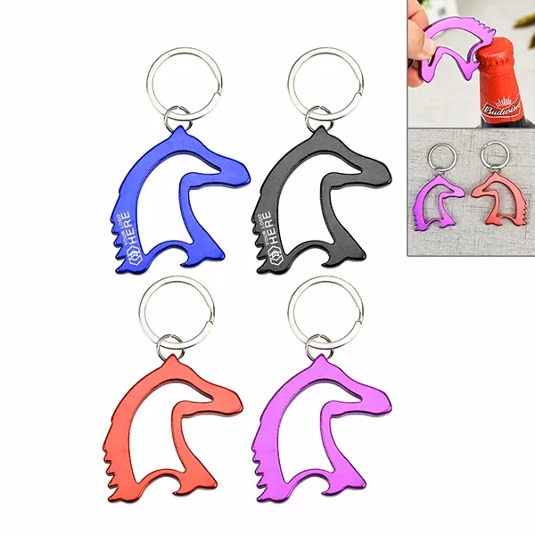 Horse Head Key Chain With Bottle Opener