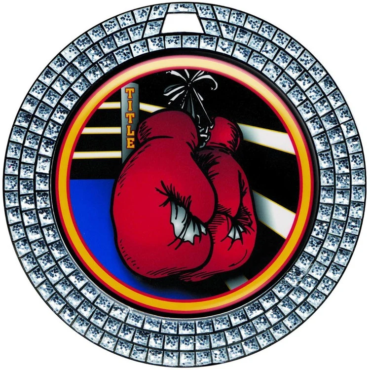 Express Vibraprint™ White Glitter Insert Medal (2-3/4") 1