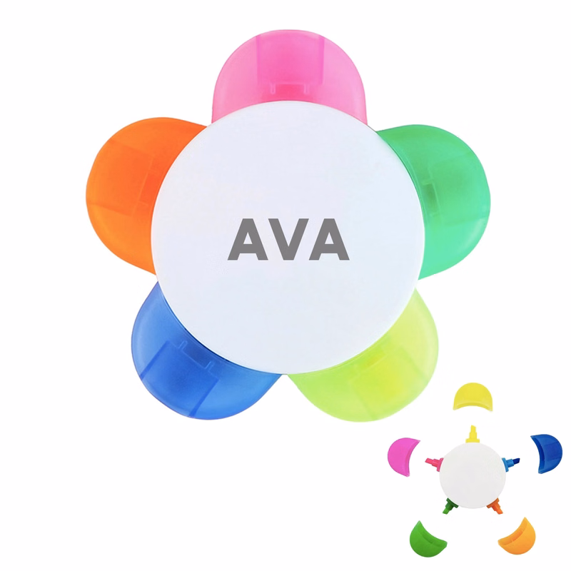 Petal-Shaped 5-Color Highlighter