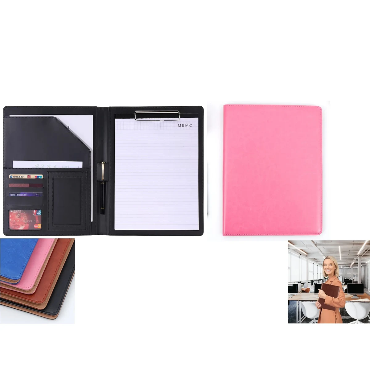 A4 PU Cover Folder w/ card slot 1