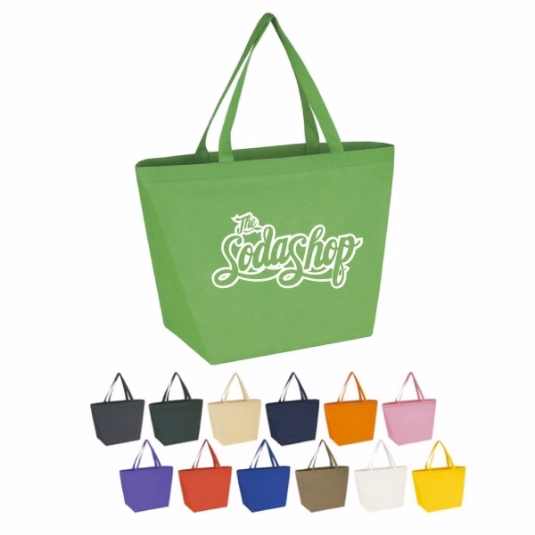 Eco Friendly 80gram gorcery non woven tote bag