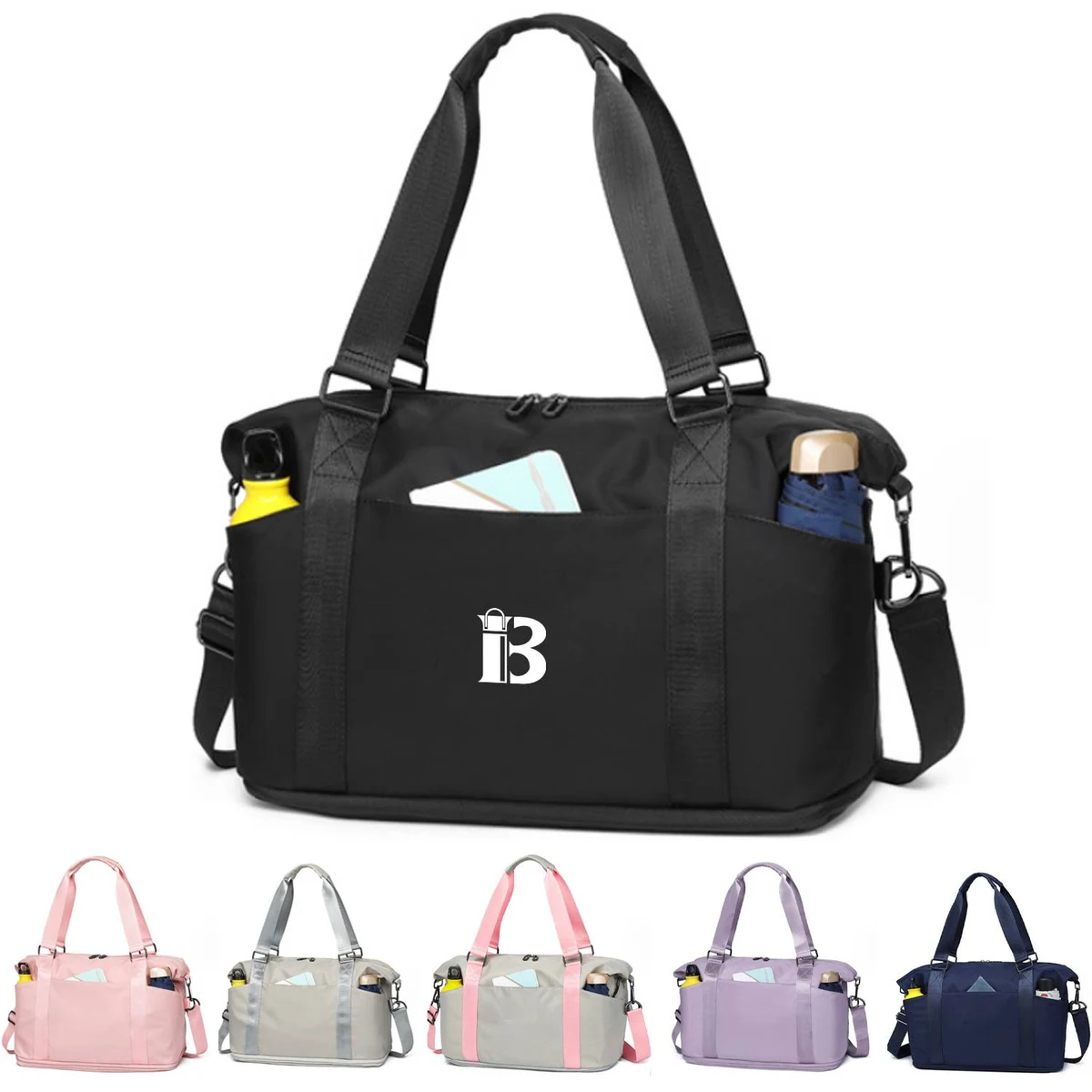Handheld Crossbody Polyester Travel Duffel Bag 1