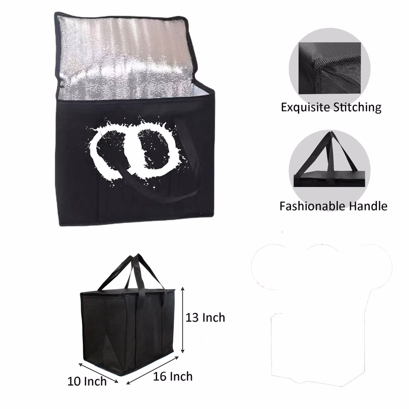 MOQ 10 Non-woven Insulated Reusable Tote Bag