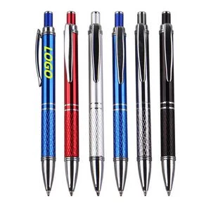 Metal Push Click Action Ballpoint Pen 1