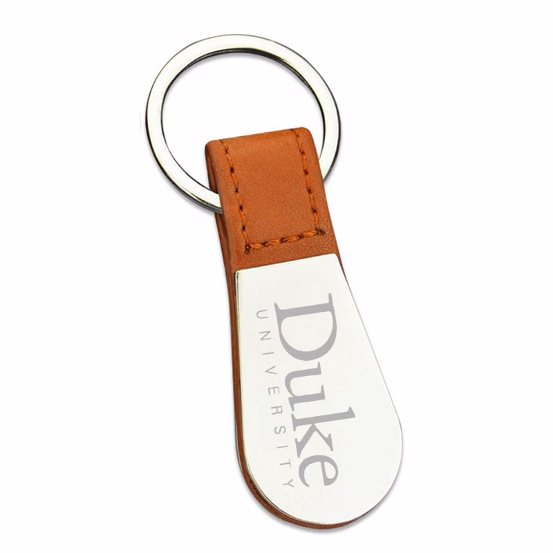 ChromeLux Teardrop Leather Key Fob