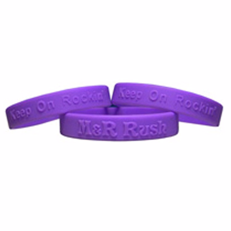Embossed Silicone Wristbands