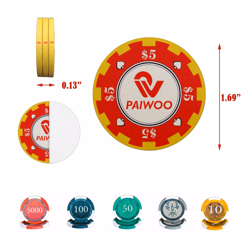 Durable Ceramic Poker Chip