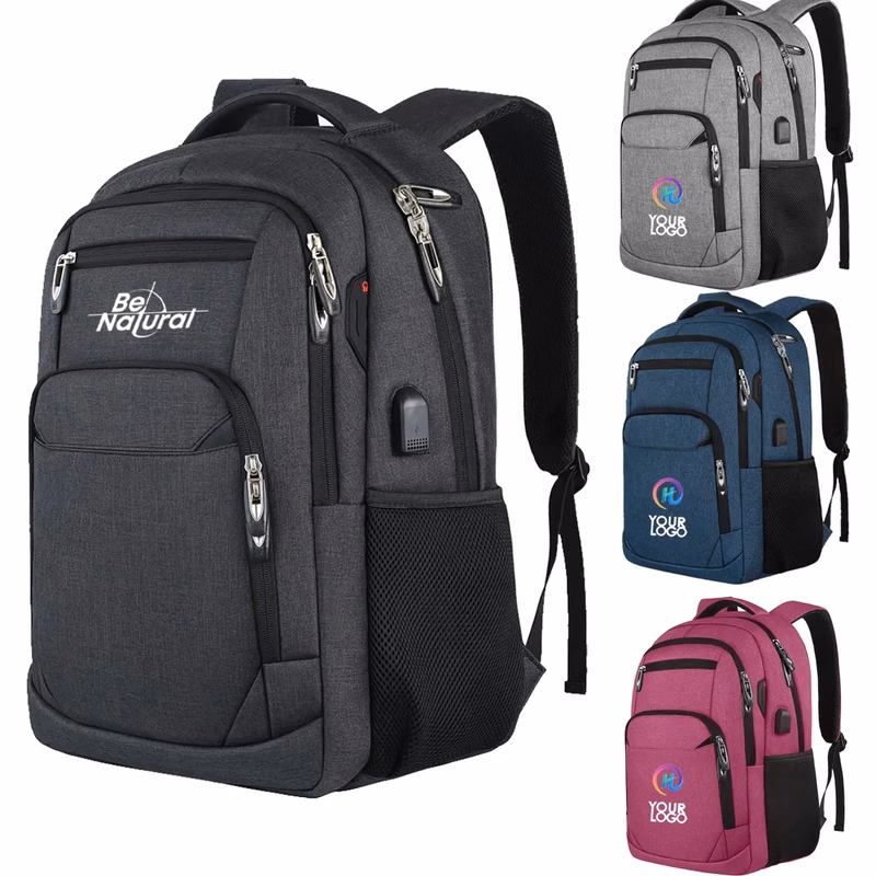 Luxury 15.6" Travel Laptop Backpack with USB Charging Port