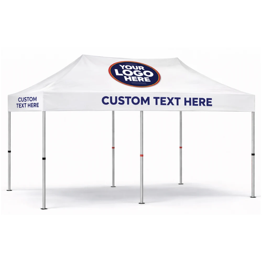 15'x10' White Tent With Logo 1