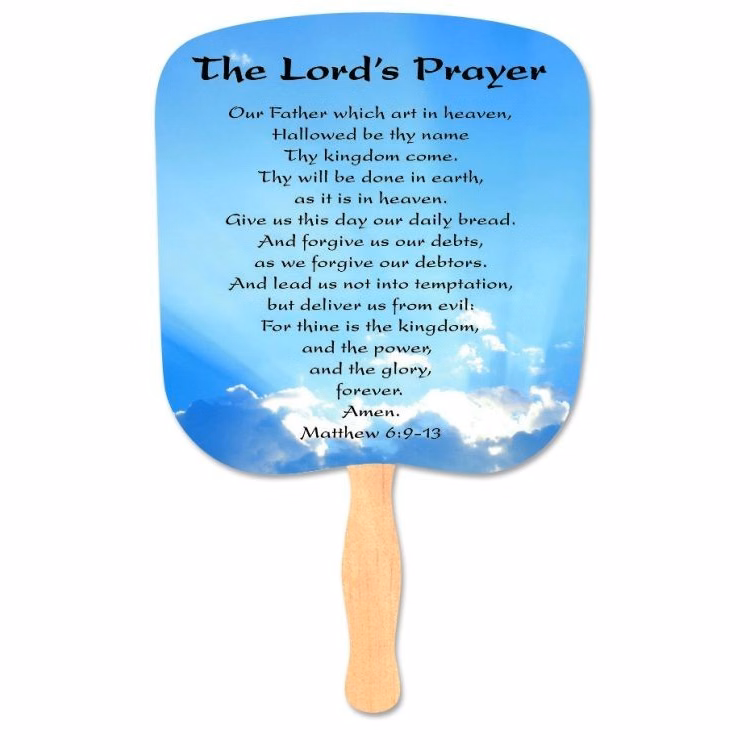 The Lord's Prayer Stock Religious & Inspirational Fan