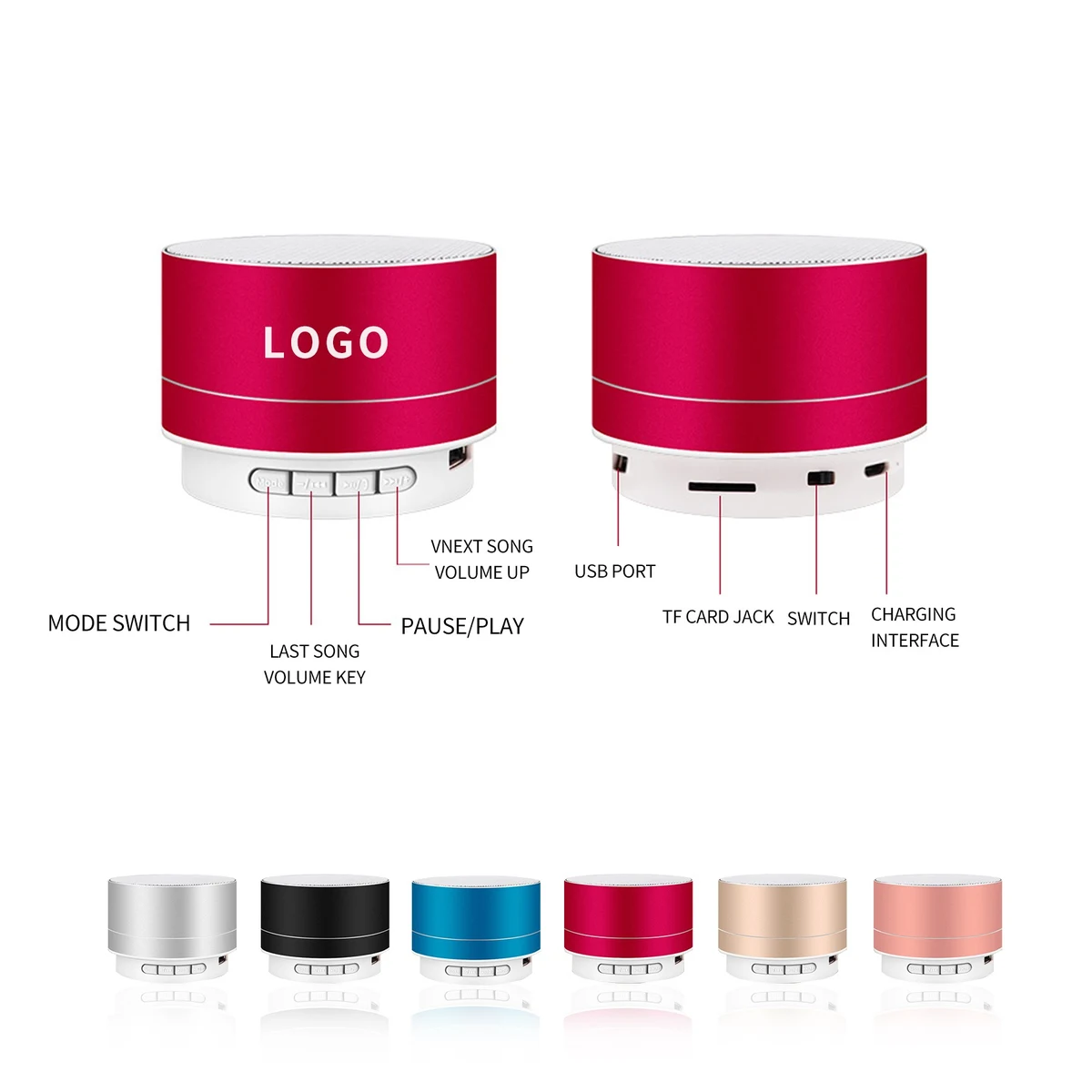 Multi-Function Wireless Metal Bluetooth Speaker 1