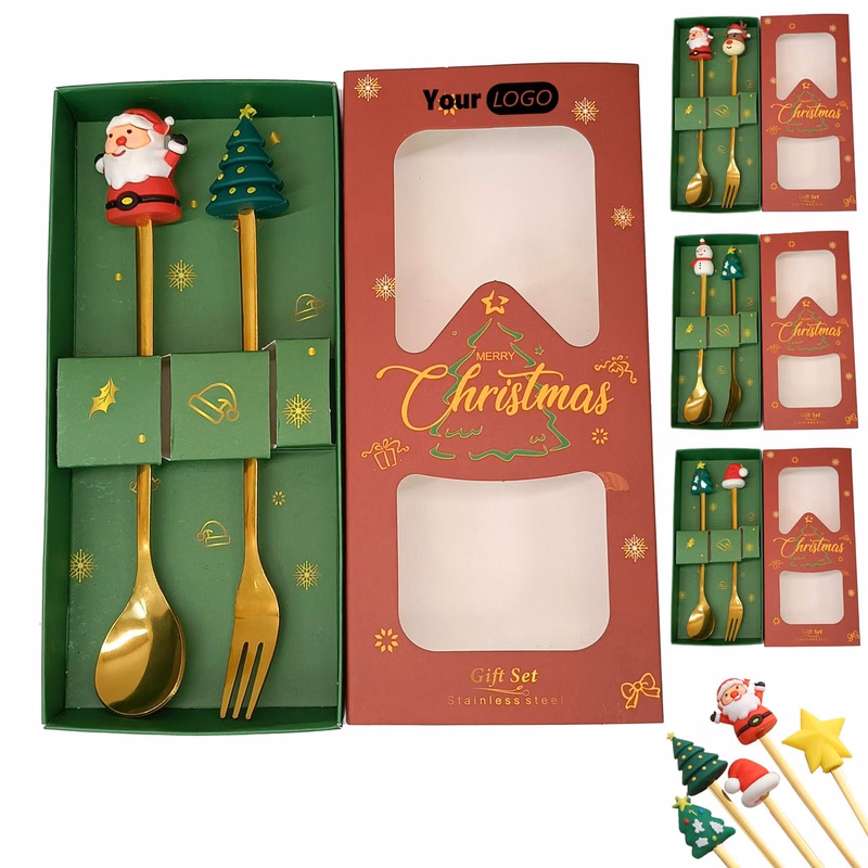 Stainless Steel Christmas Dessert Spoon
