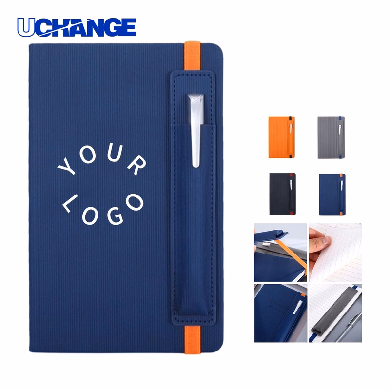 A5 PU Hardcover Notebook Journal with Pen 8.3" x 5.8"