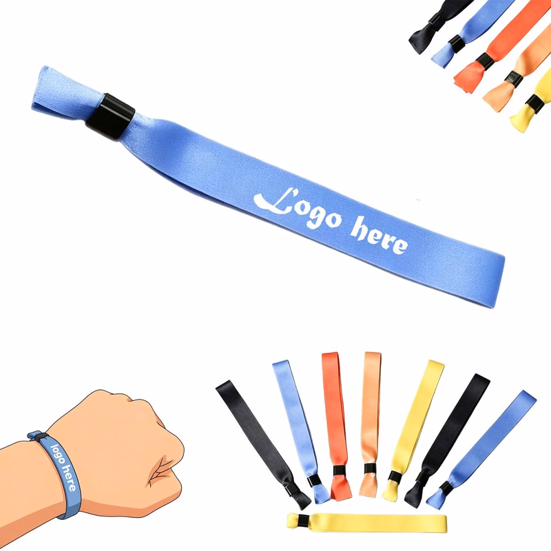 Security Ribbon Armband with Locking Bead